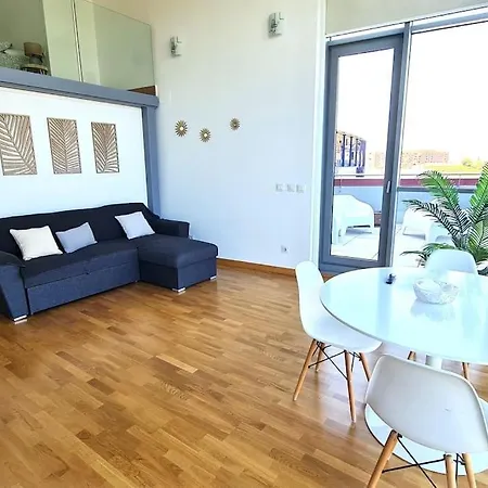 Luxury E-arenas 117 With Terrace In Edificio Arenas *